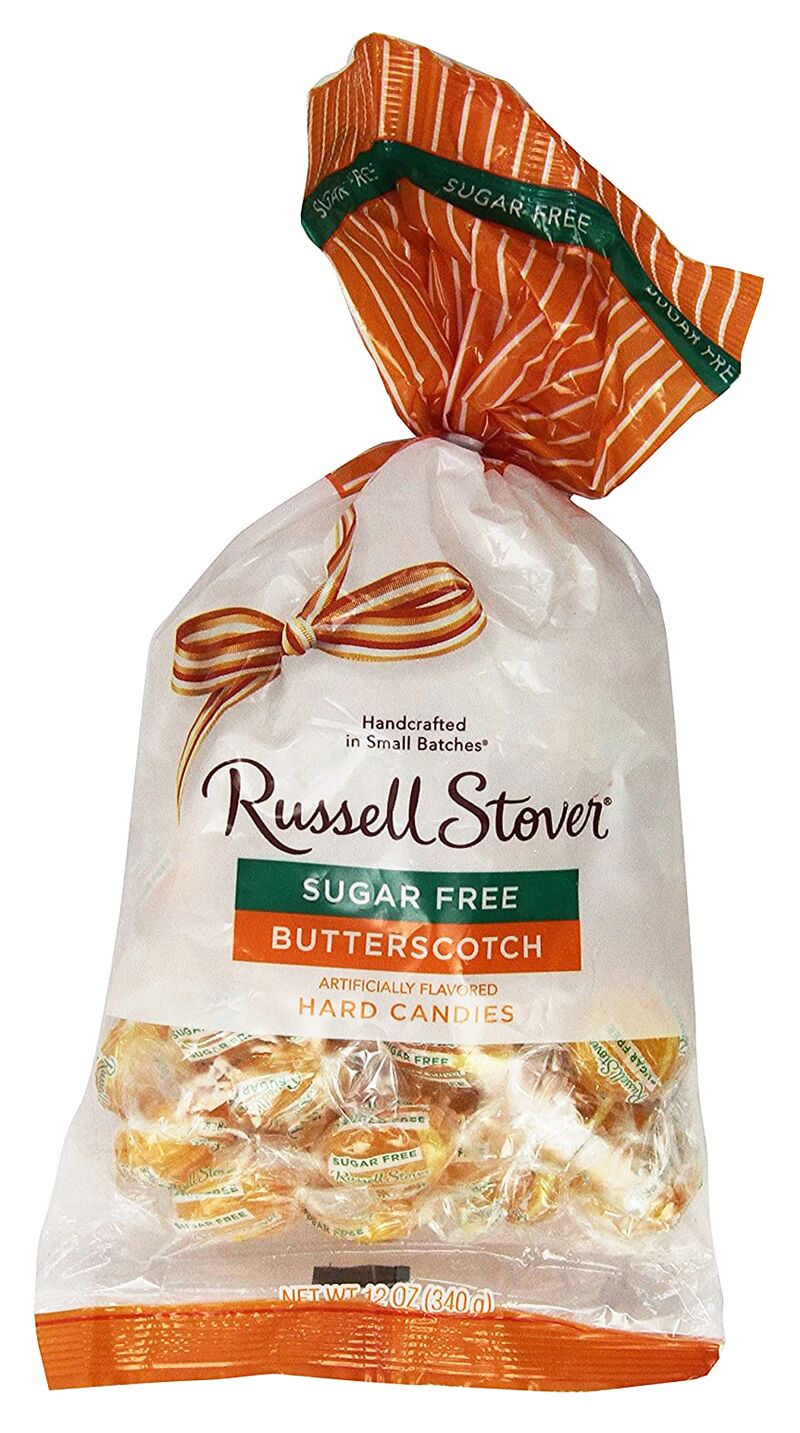 Russell Stover Sugar Free Hard Candies, 12 oz - Butterscotch One Bag