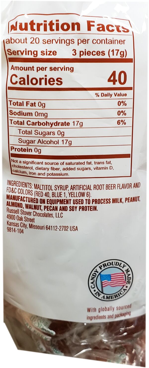 Russell Stover Sugar Free Hard Candies, 12 oz - Root Beer One Bag