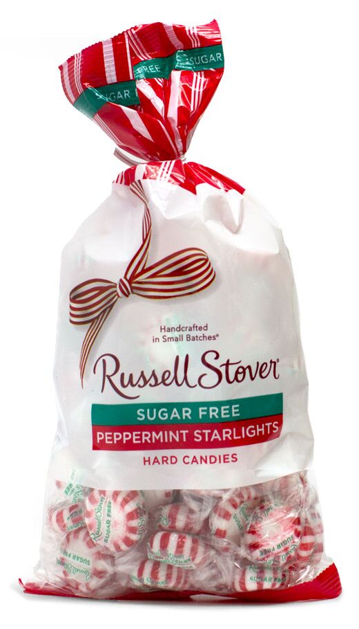 Russell Stover Sugar Free Hard Candies, 12 oz - Peppermint Starlights One Bag