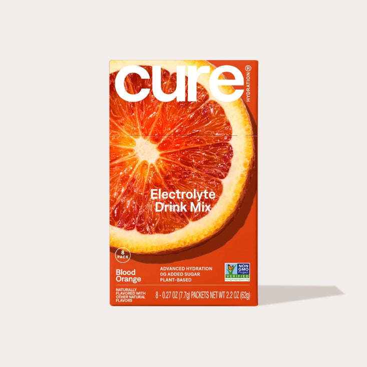Cure Hydration Electrolyte Drink Mix, 8ct - Blood Orange