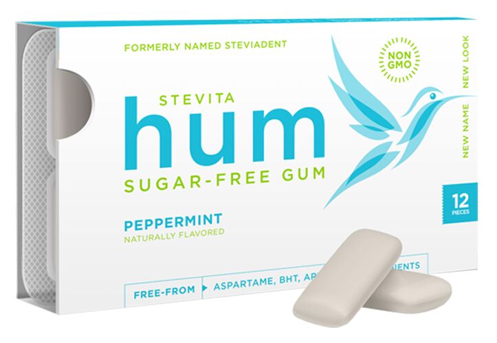 Stevita Hum Sugar Free Gum - Peppermint One Pack