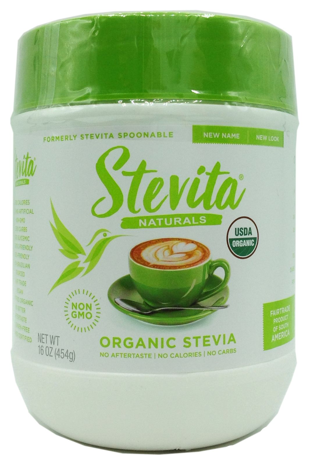 Stevita Stevia Sweetener, Organic - One Jar (16oz)