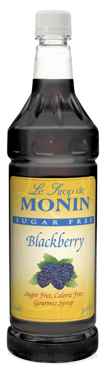 Monin Sugar Free Syrup - Blackberry (plastic) 1 liter