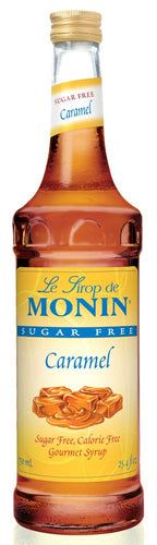 Monin Sugar Free Syrup - Caramel (plastic) 1 liter