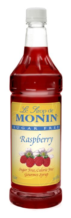 Monin Sugar Free Syrup - Raspberry (plastic) 1 liter