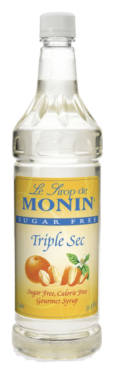 Monin Sugar Free Syrup - Triple Sec (plastic) 1 liter