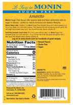Monin Sugar Free Syrup - Amaretto 750 ml (25.4 oz)
