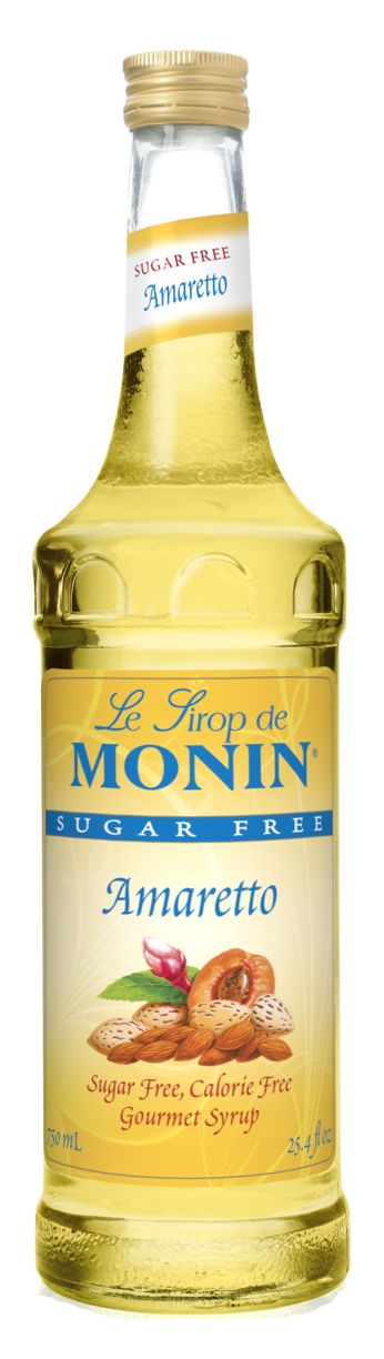 Monin Sugar Free Syrup - Amaretto 750 ml (25.4 oz)