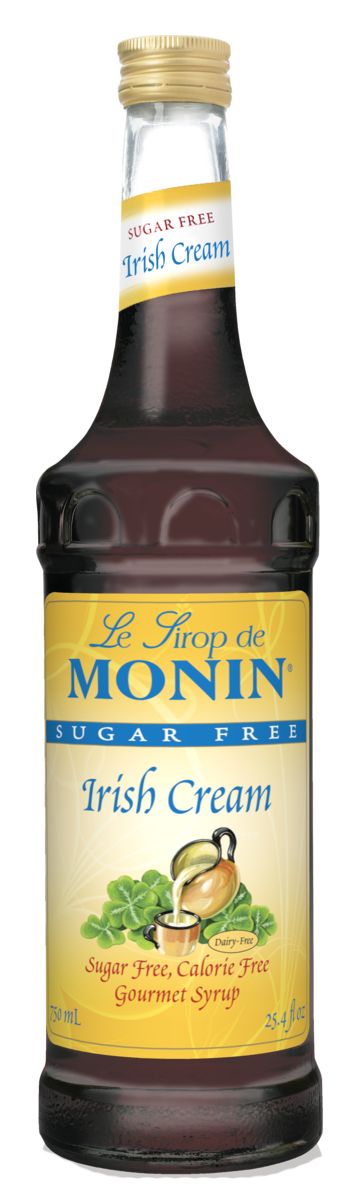 Monin Sugar Free Syrup - Irish Cream 750 ml (25.4 oz)