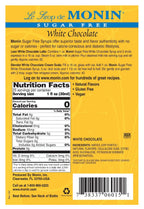 Monin Sugar Free Syrup - White Chocolate 750 ml (25.4 oz)