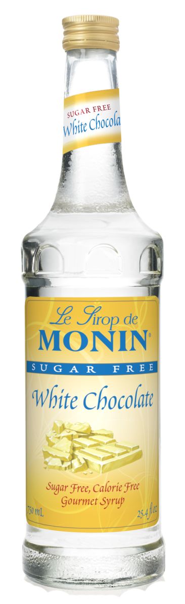 Monin Sugar Free Syrup - White Chocolate 750 ml (25.4 oz)