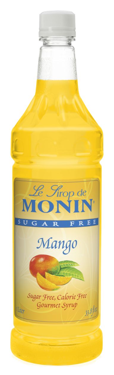 Monin Sugar Free Syrup - Mango (plastic) 1 liter