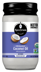Spectrum Coconut Oil, Refined, Organic - 14 oz.