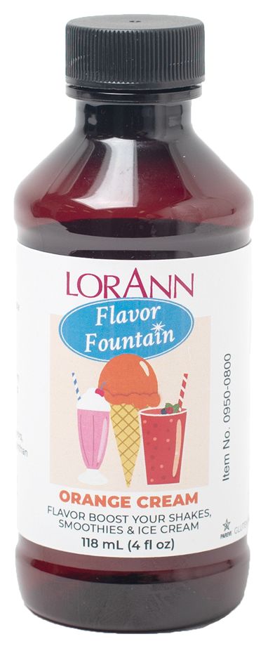 LorAnn Oils Flavor Fountain Flavorings - Orange Cream 4 fl oz.