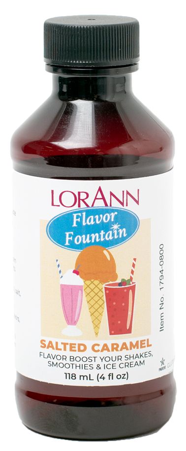 LorAnn Oils Flavor Fountain Flavorings - Salted Caramel 4 fl oz.