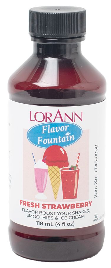 LorAnn Oils Flavor Fountain Flavorings - Fresh Strawberry 4 fl oz.