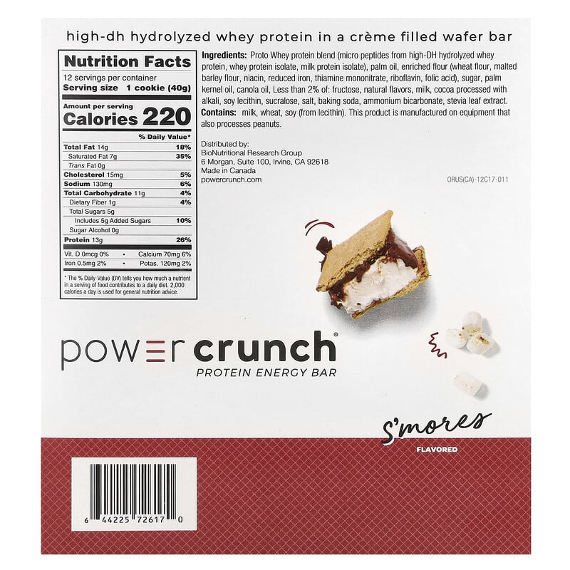 BNRG Power Crunch Protein Bars - Smores