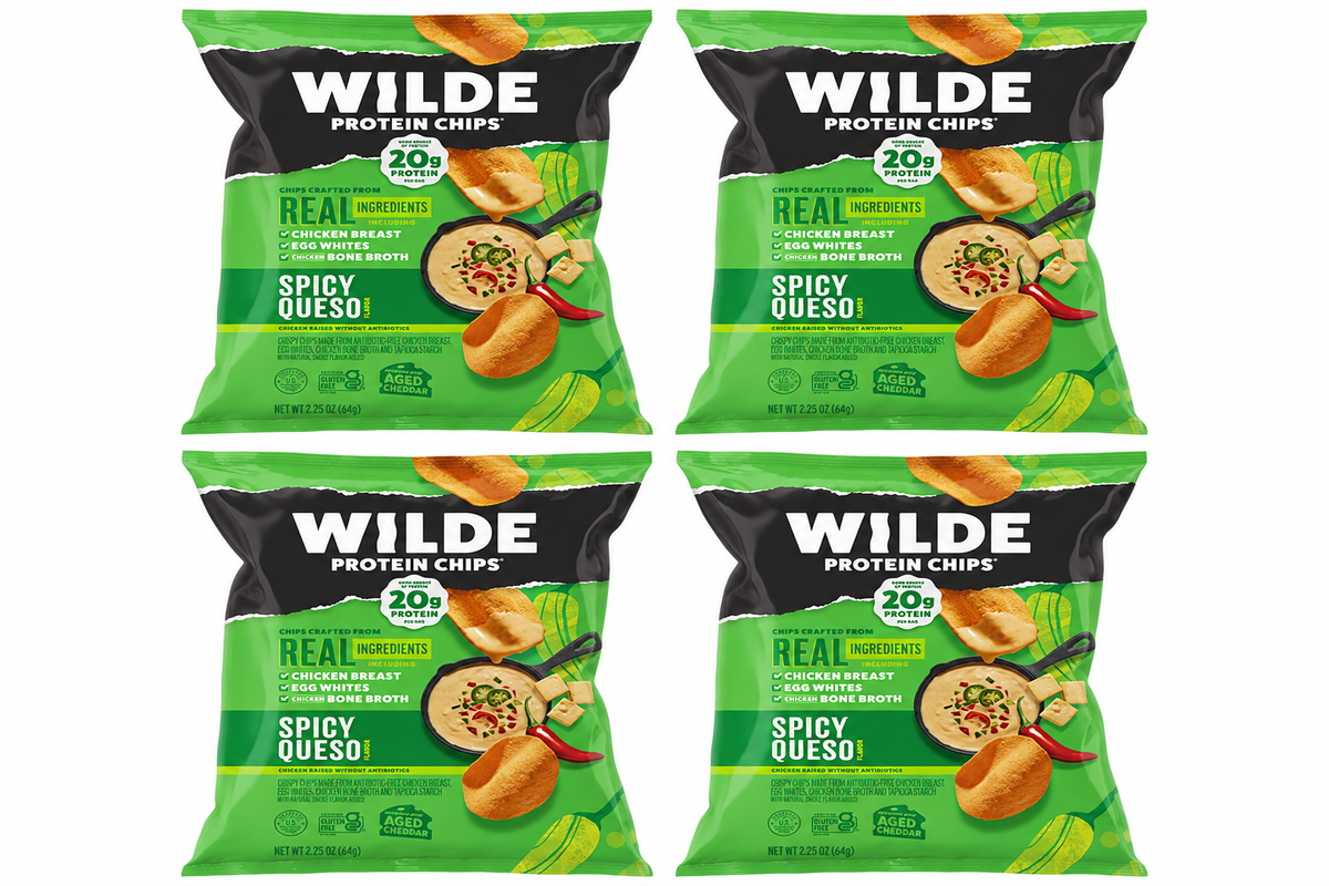 Wilde Chicken Chips - Spicy Queso 4-Pack