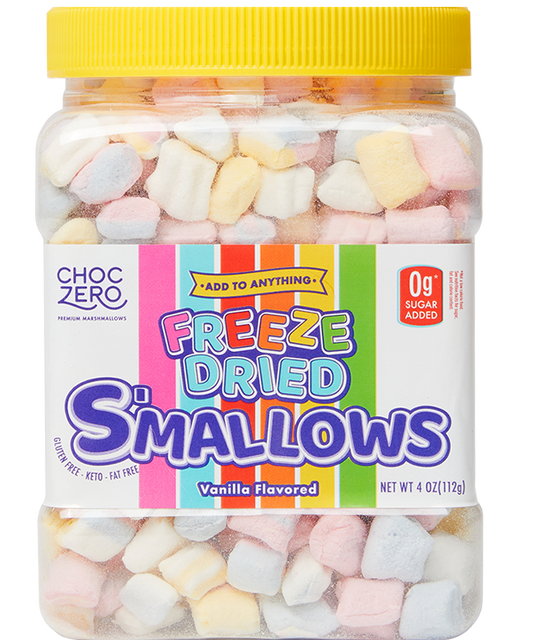 Front package of ChocZero Freeze Dried S'mallows Sugar Free Marshmallows