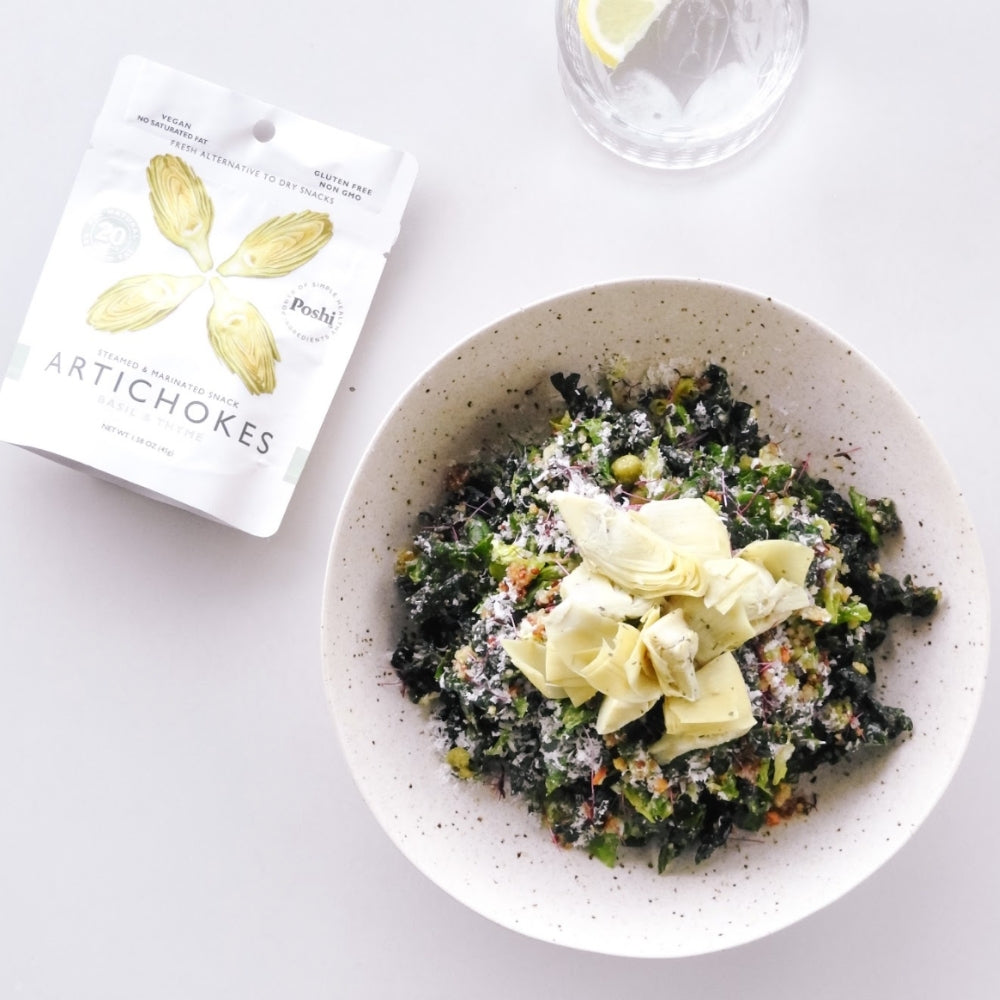 Poshi Veggie Snacks - Artichoke with Basil & Thyme, 1.58 oz