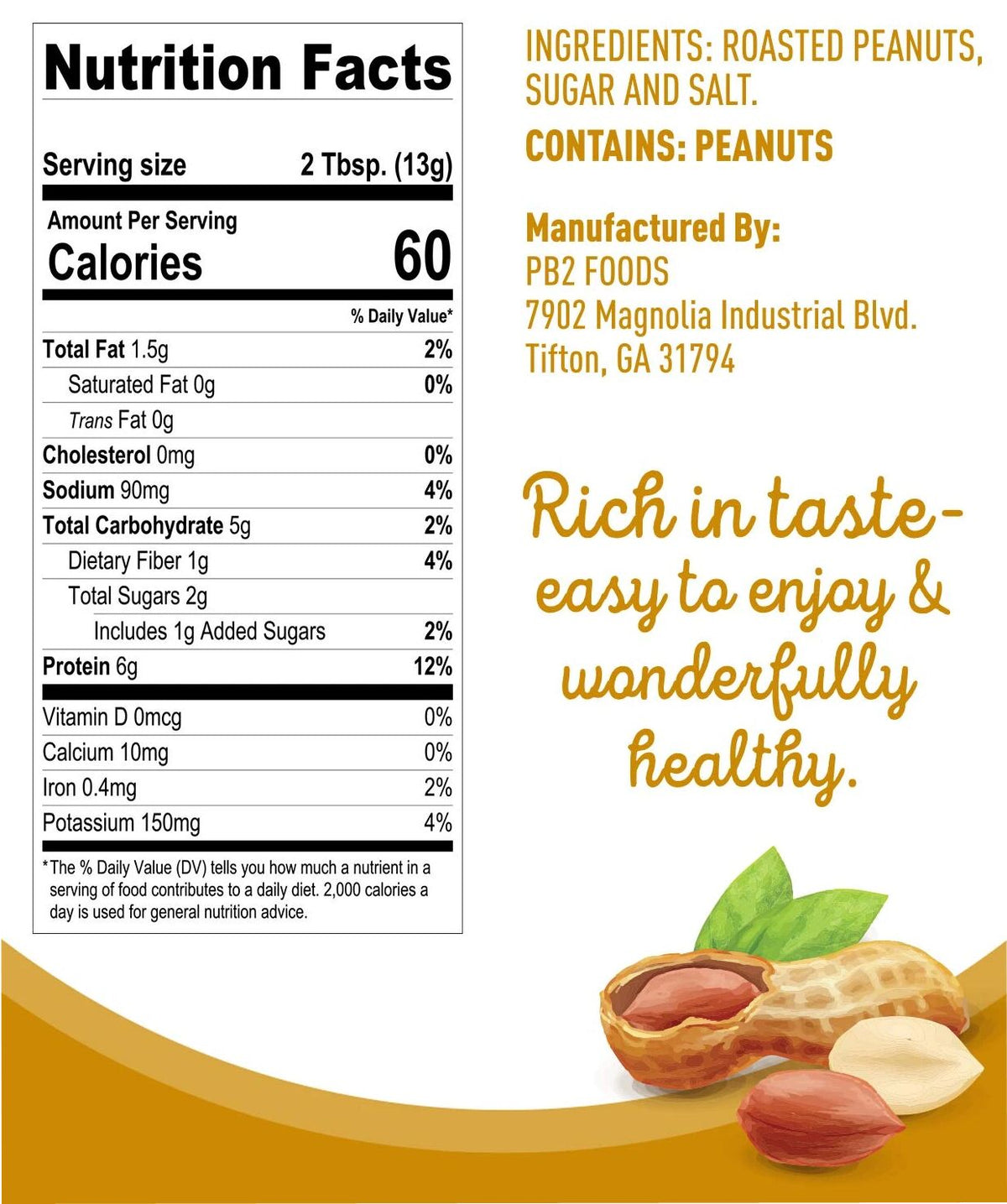 PB2 Foods PB2 Powdered Peanut Butter - Original 6.5 oz.