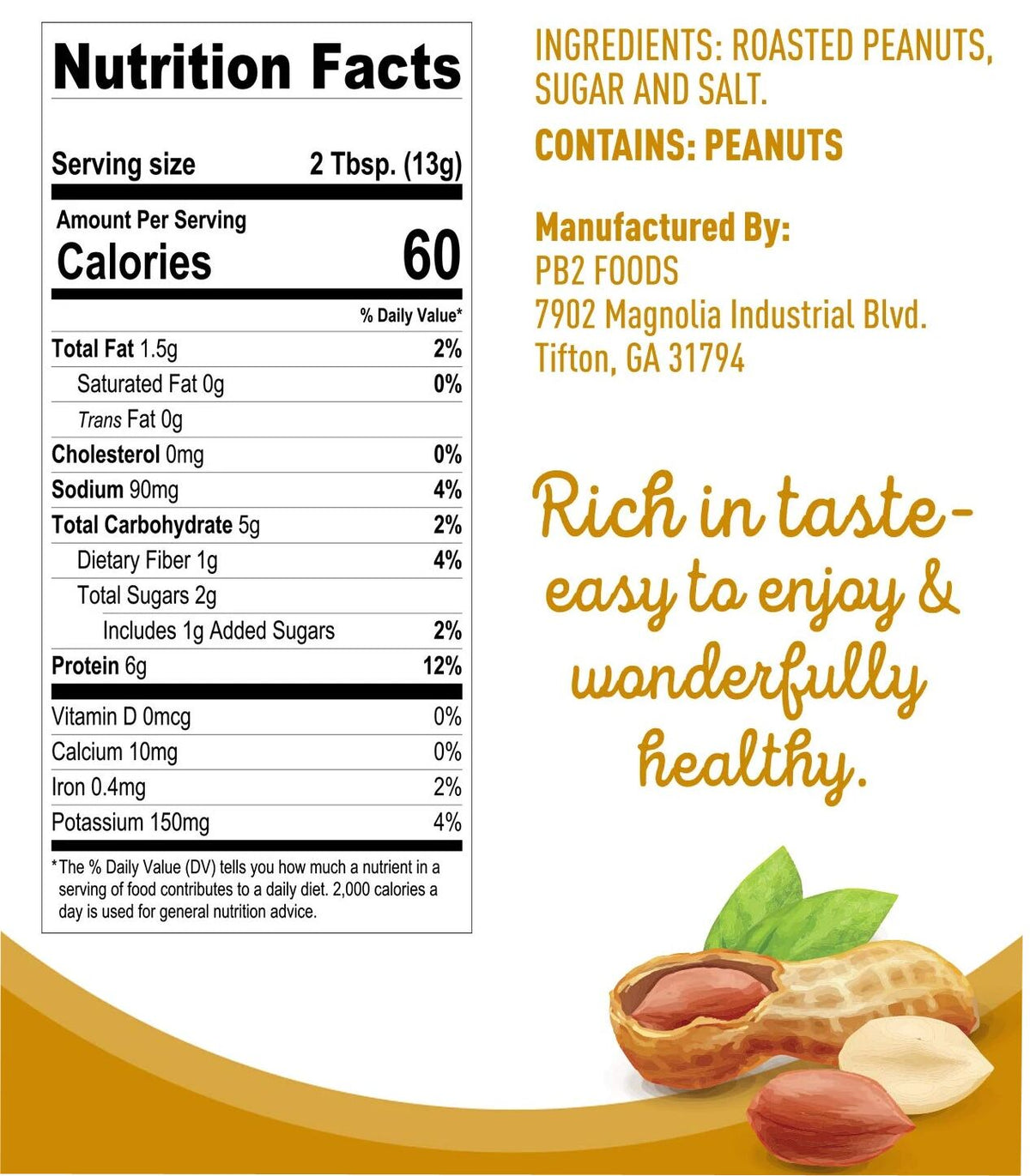 PB2 Foods PB2 Powdered Peanut Butter - Original 16 oz.