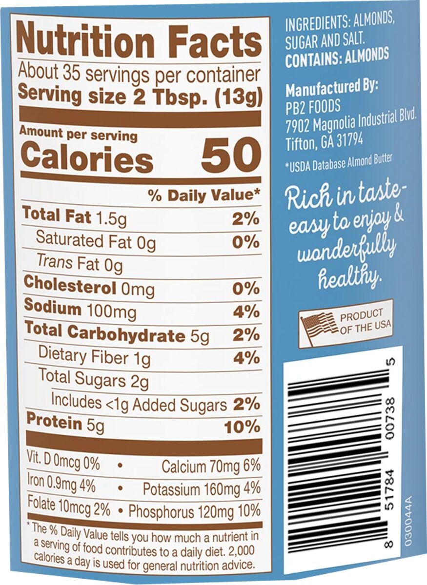PB2 Foods PB2 Powdered Almond Butter 6.5 oz.