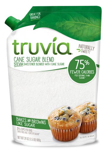 Truvia Cane Sugar Blend, Mix of Stevia Sweetener and Cane Sugar 1.5 lb. (24 oz.)