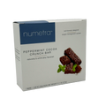 Front package of Numetra 15g Protein Meal Replacement Bar, Peppermint Cocoa Crunch