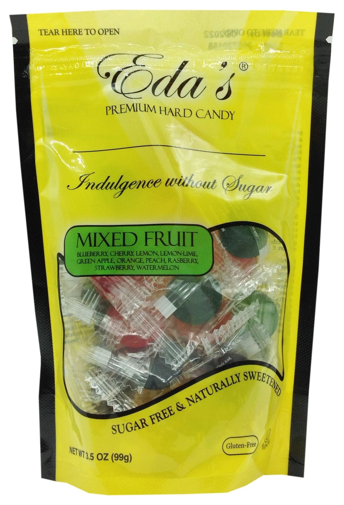 Eda's Sugar Free Hard Candy - Mixed Fruit One Bag