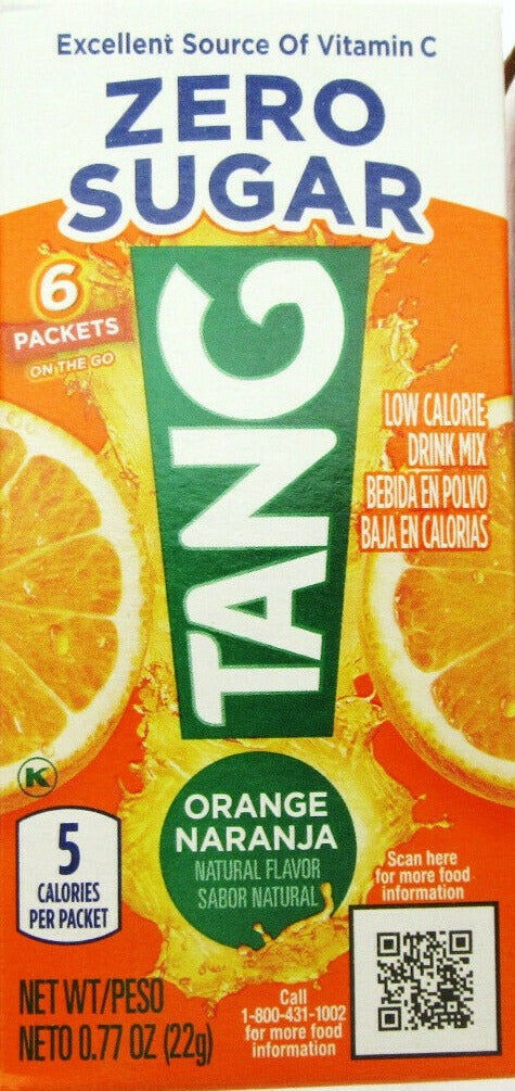 Tang Zero Sugar On-the-Go Drink Mix 6 packets