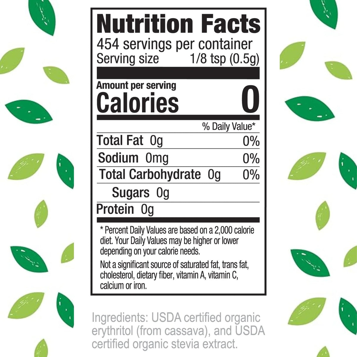 Stevita Stevia Sweetener, Organic - One Pouch (8oz)