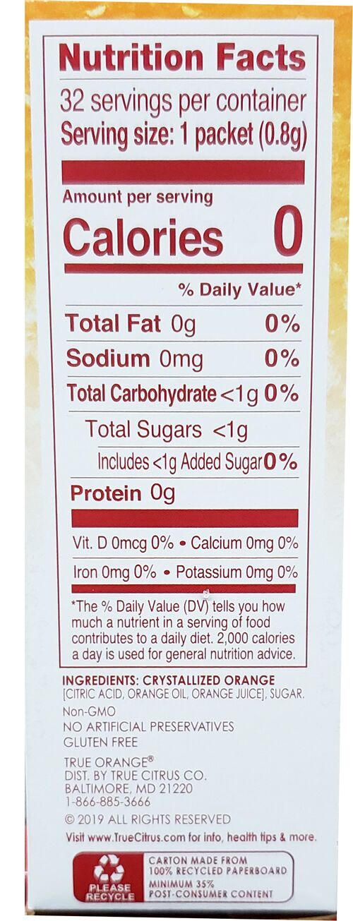 True Citrus True Orange - 32 packets
