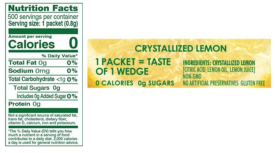 True Citrus True Lemon - 500 packets