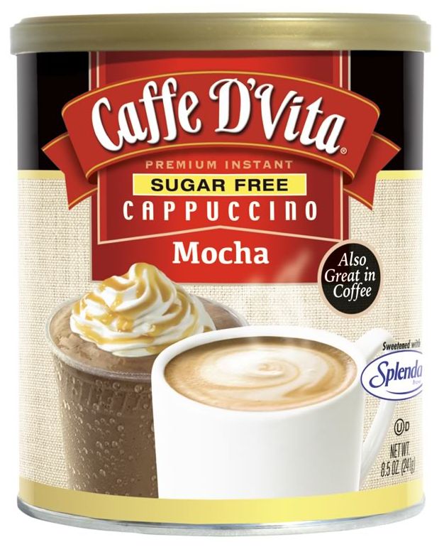 Caffe D'Vita Sugar Free Premium Instant Cappuccino - Mocha 8.5 oz.
