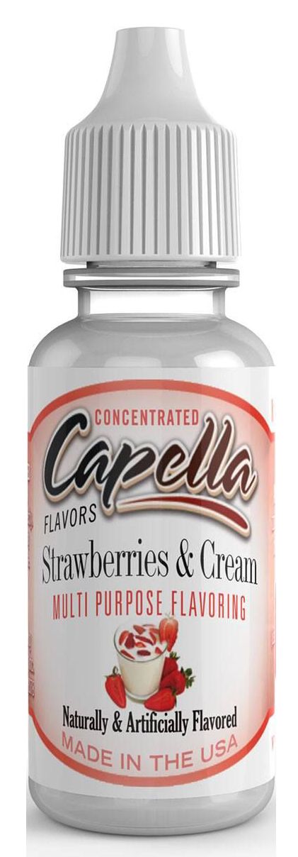 Capella Flavor Drops - Strawberries & Cream 0.4 fl oz.