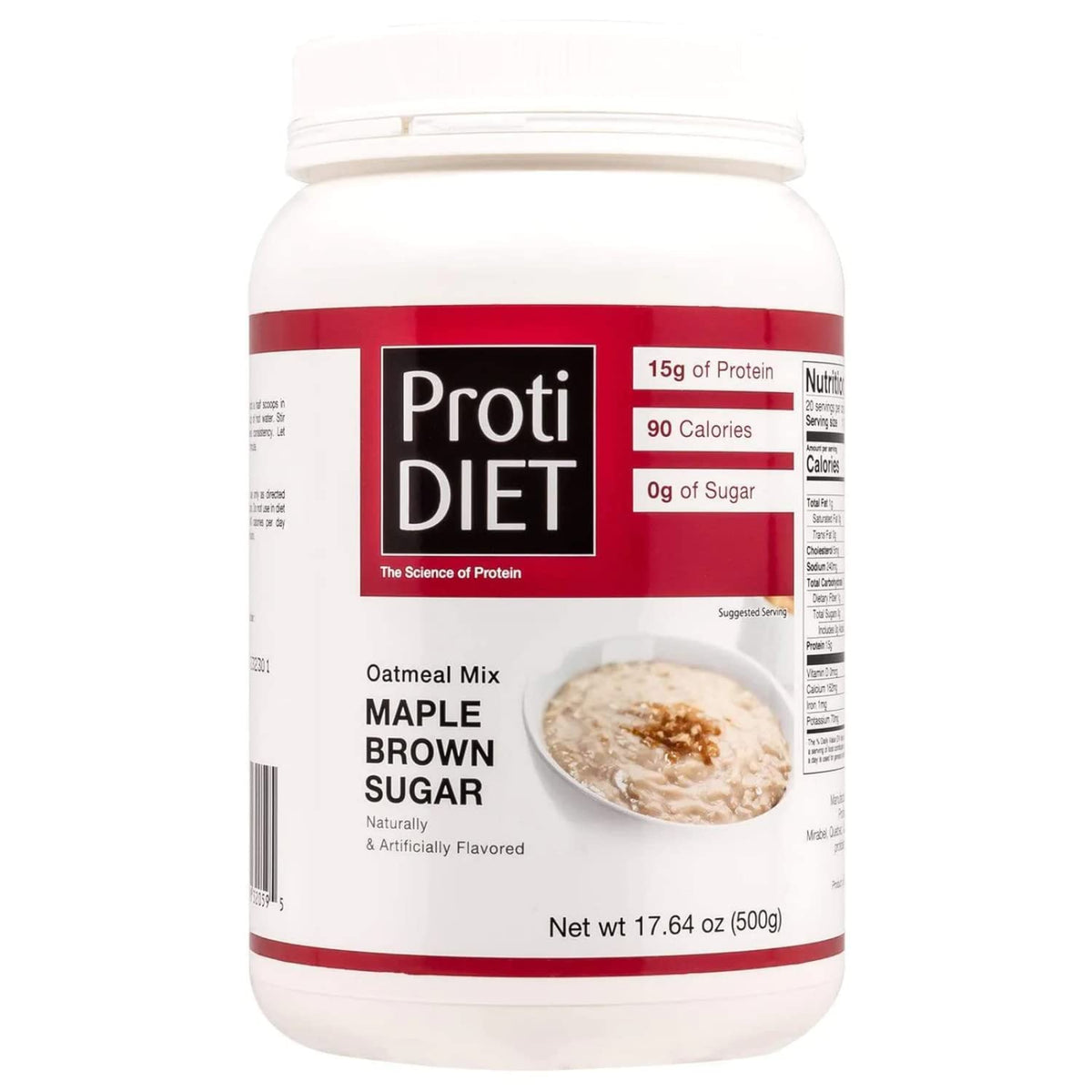 Proti Diet Oatmeal Mix, Maple Brown Sugar, 20 Servings bag