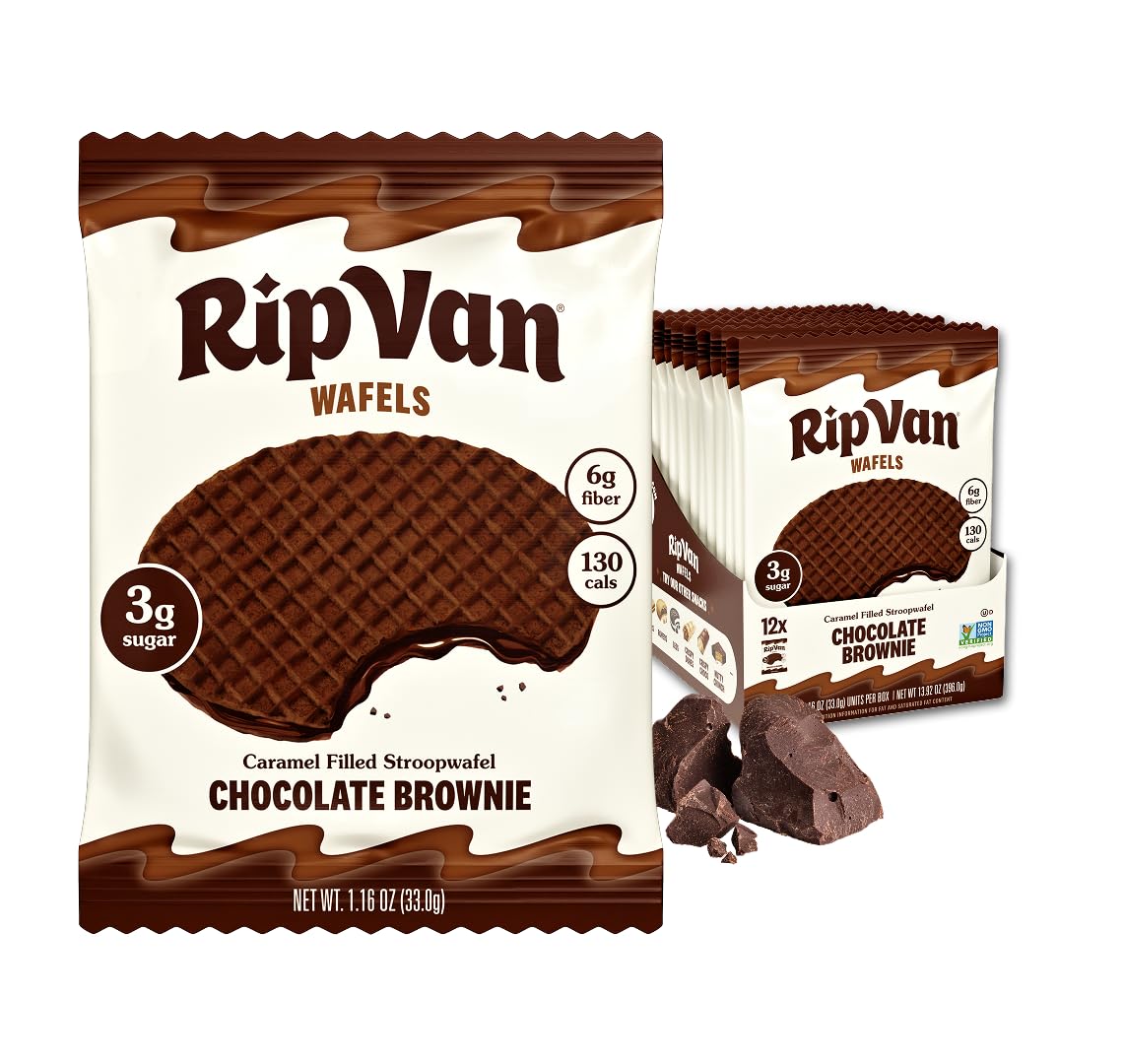 Rip Van Wafels - Chocolate Brownie - 12-Pack