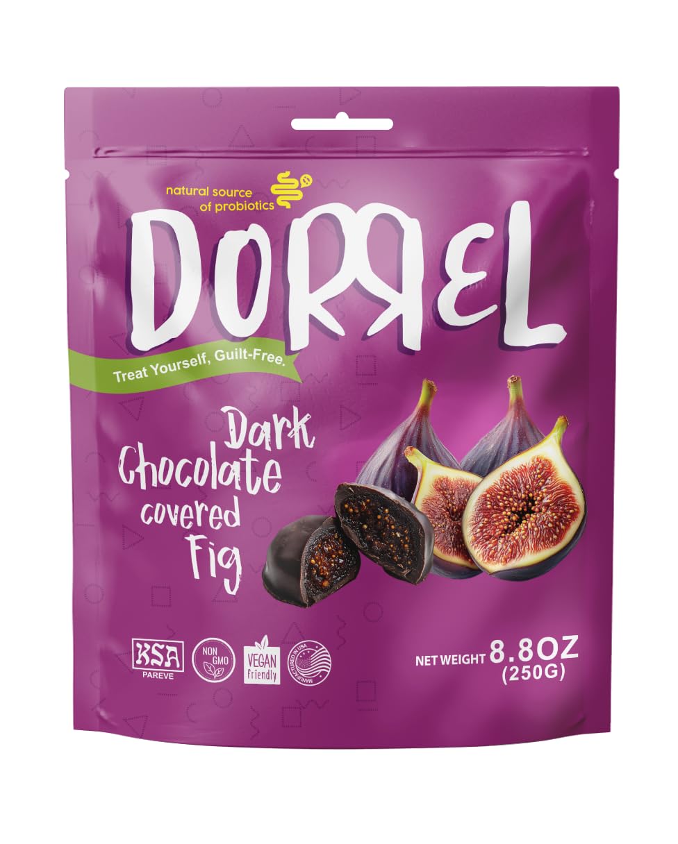 Dorrel Sweets Chocolate Covered Snacks - Chocolate Fig, 7.05 oz
