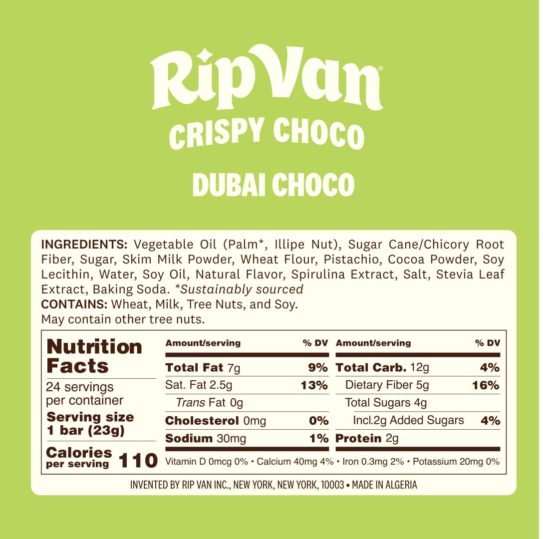 Rip Van Crispy Choco - Dubai Choco Pistachio Creme with Kunafa