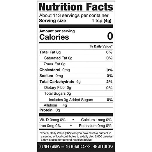 Wholesome Yum Besti Crystallized Brown Monk Fruit Allulose Blend - 1lb