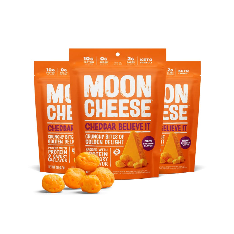 Moon Cheese Snacks - Cheddar Believe It 3 Bags