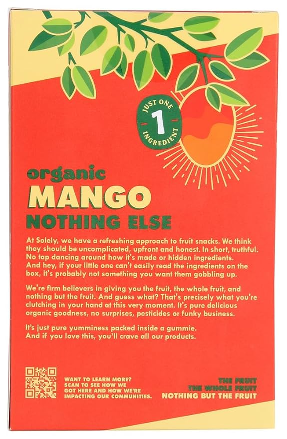 Solely Organic Mango Whole Fruit Gummies, 3.5 oz — gallery image 5