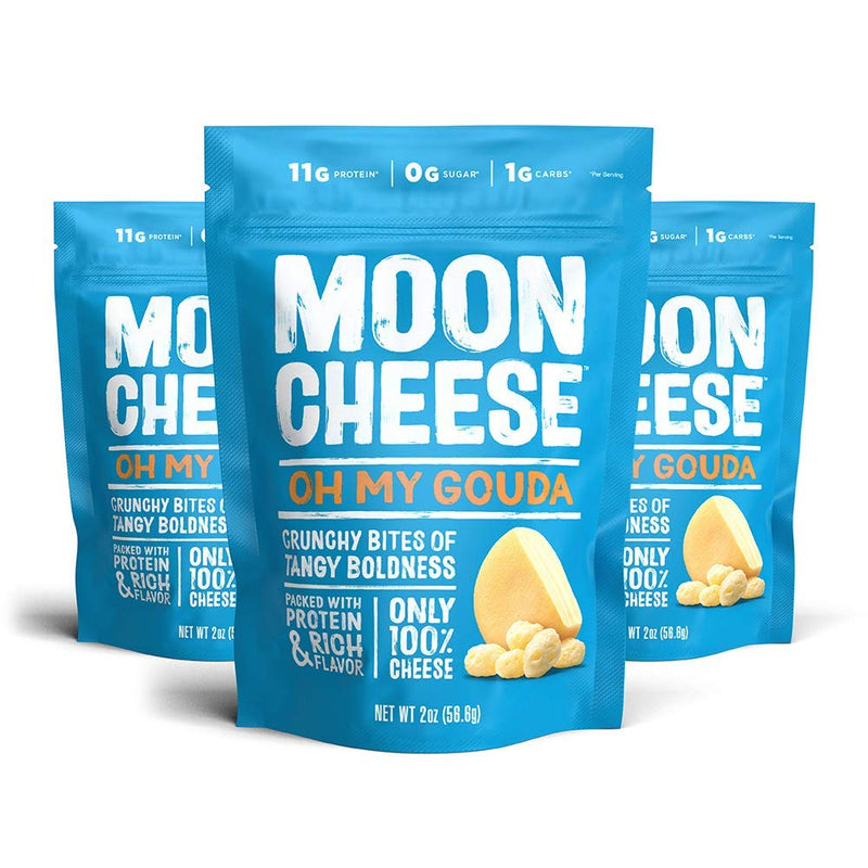 Moon Cheese Snacks - Oh My Gouda 3 Bags