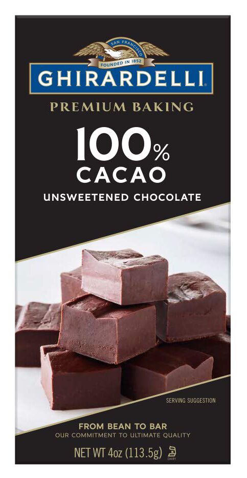 Ghirardelli 100% Cacao Unsweetened Chocolate Bar - 12 bars