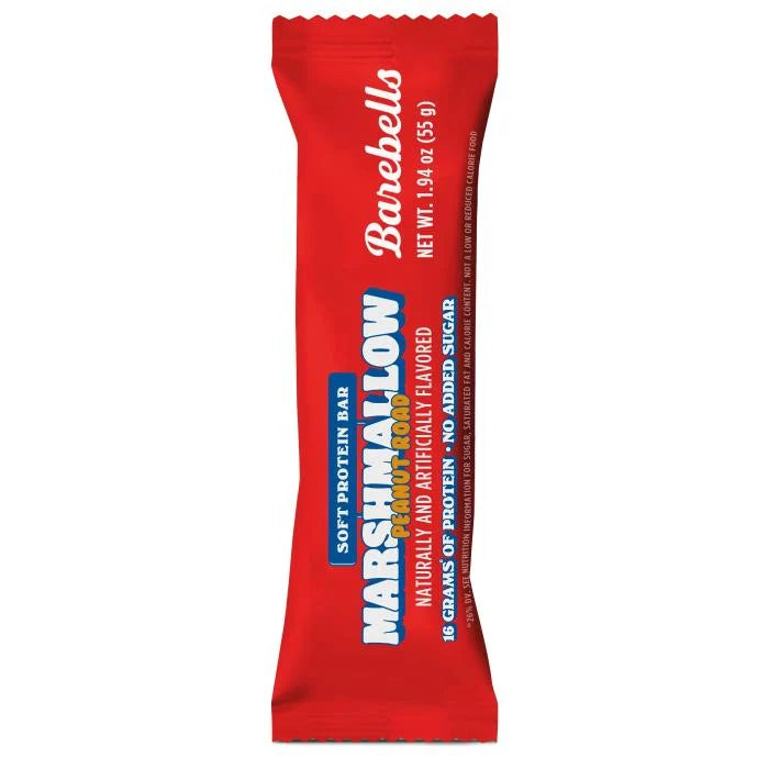 Barebells Soft Protein Bar, Marshmallow Peanut Road, One Bar.
