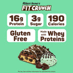 Robert Irvine's Fit Crunch Snack Size Whey Protein Baked Bar - Mint Chocolate Chip