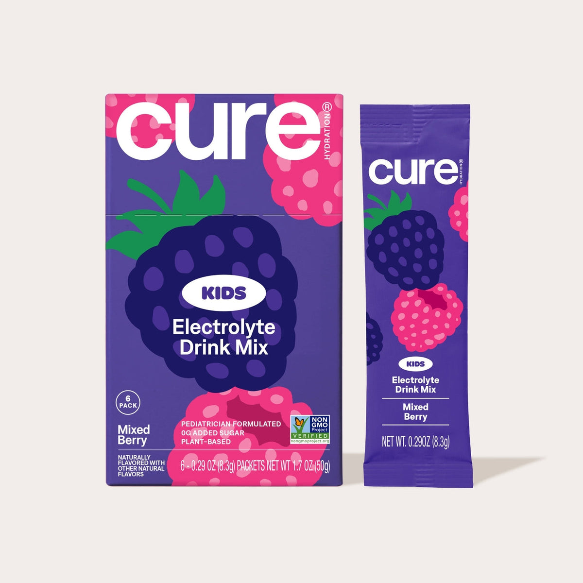 Cure Kids Hydration Electrolyte Drink Mix - Mixed Berry