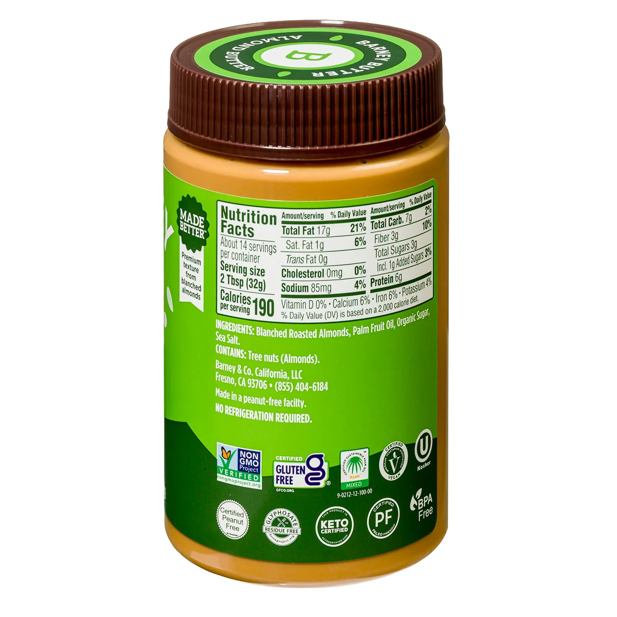 Barney Butter Almond Butter - Crunchy