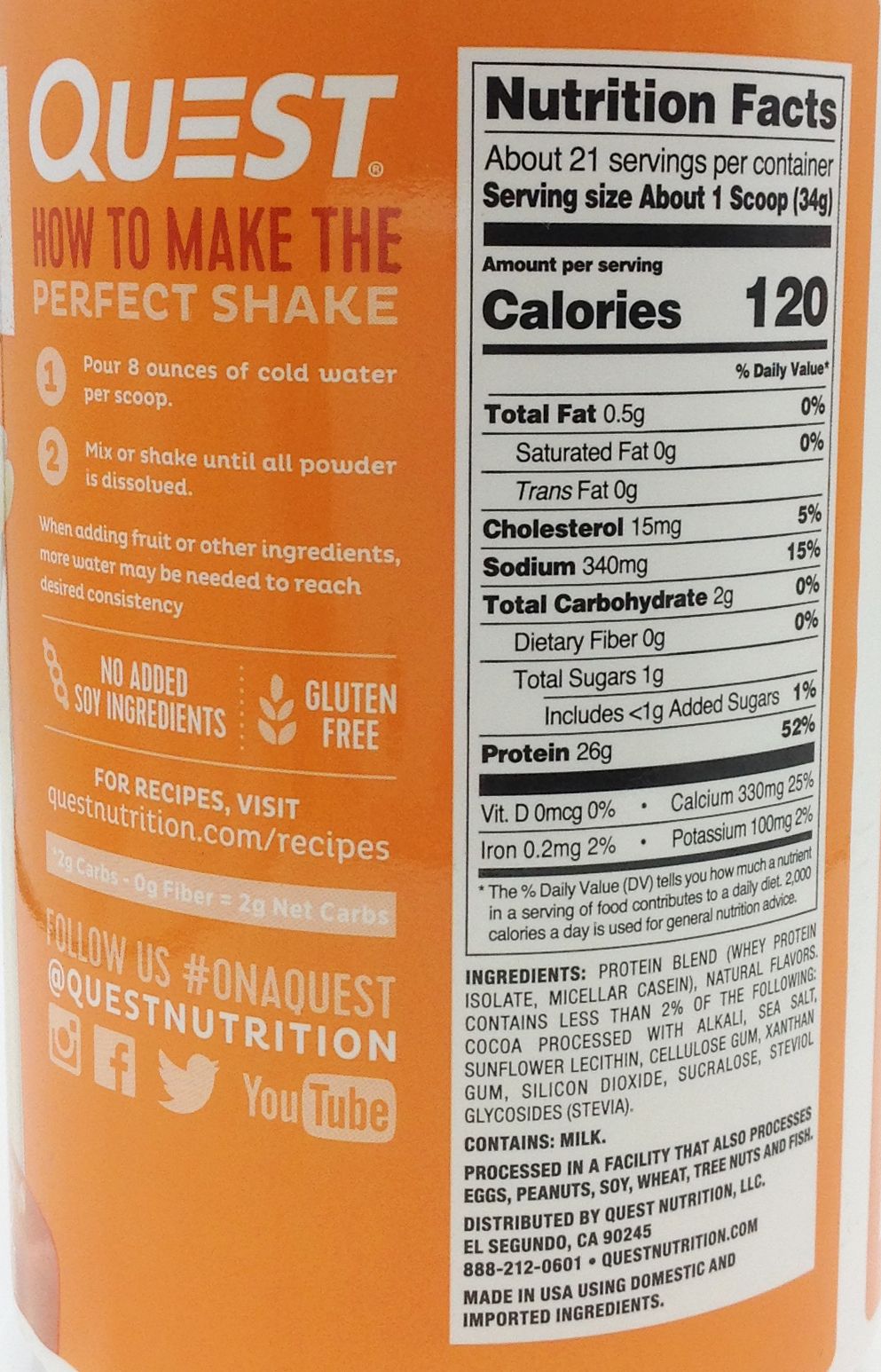 Quest Nutrition Protein Powder in Salted Caramel #Size_1.6 lb., product image 12.